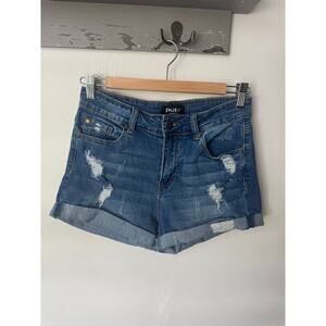 Distressed Enjean Denim Shorts